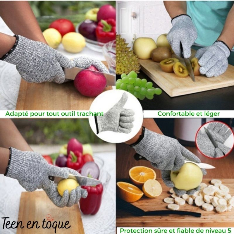 Gants anti-coupures en mailles - Cuisine, jardinage, bricolage - Safe  Gloves - La cuisine - Robé vente matériel médical
